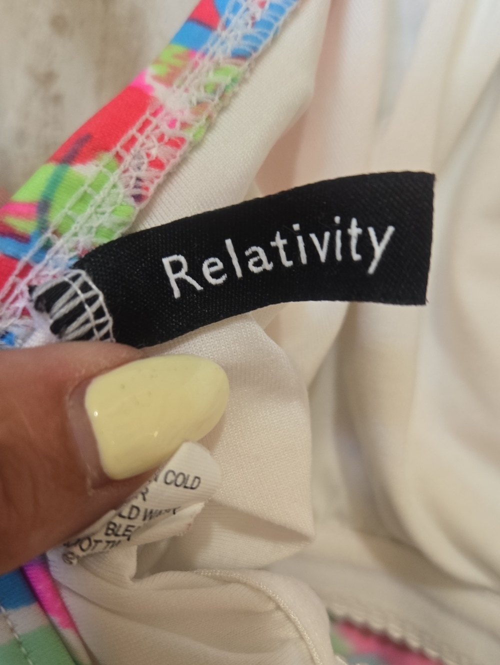 Relativity Multi-Color Floral Tankini Top - Picture 8 of 9